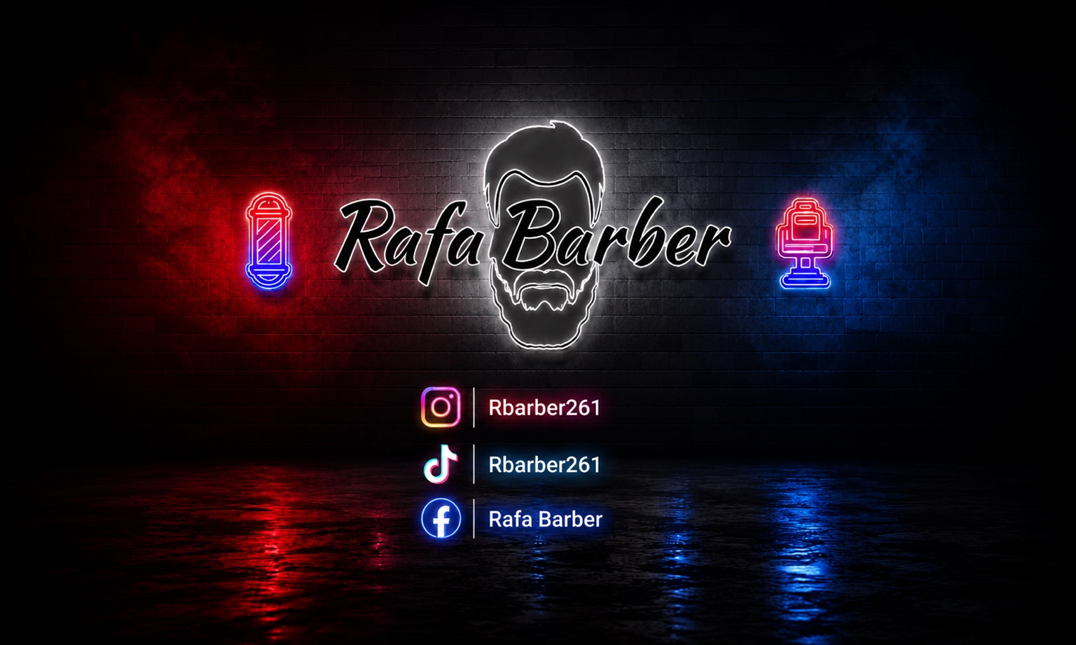 Rafa Barber brand artwork